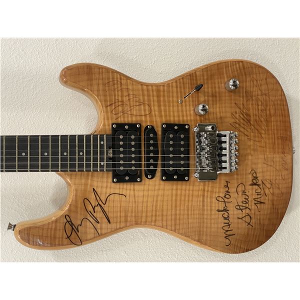 Fleetwood Mac band signed guitar