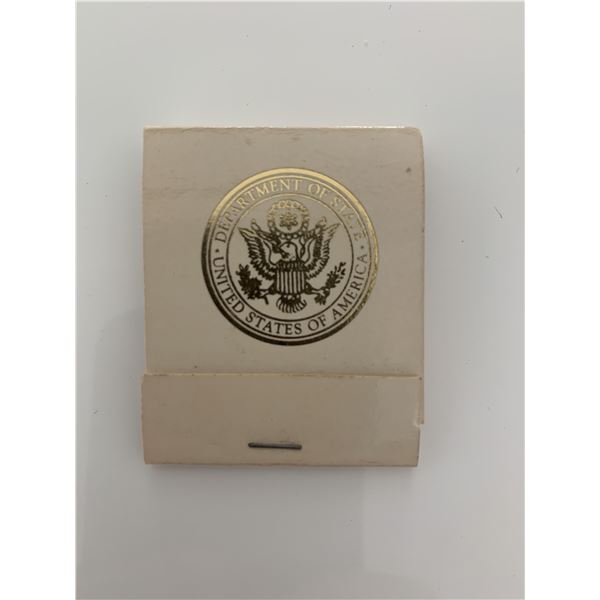 Presidential guest house matchbook