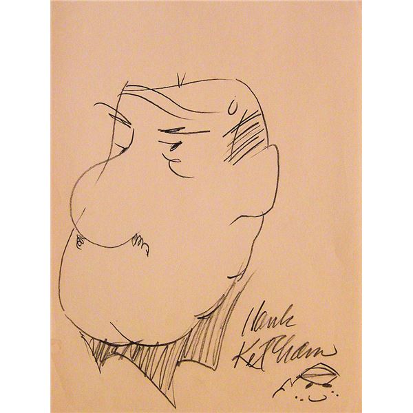 Denis the Menace sketch signed by Hank Ketcham