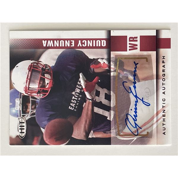 Quincy Enunwa signed 2014 Sage Hit #A48  trading card
