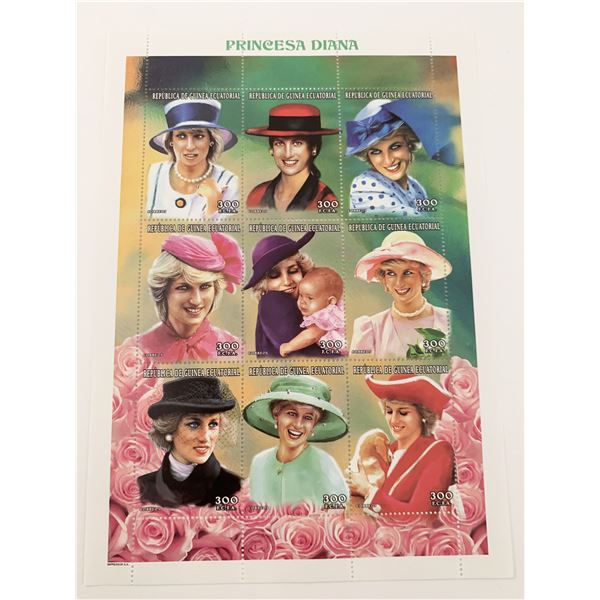 Princess Diana commemorative stamp set