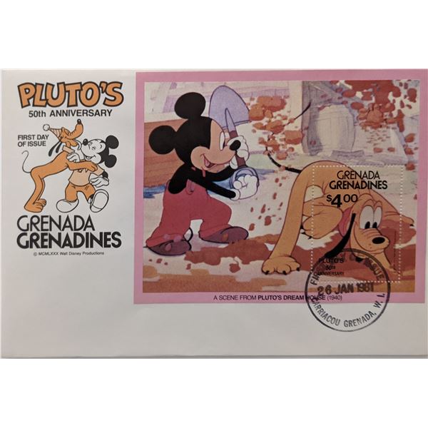 1981 Grenada  Pluto's 50th Anniversary First Day Cover