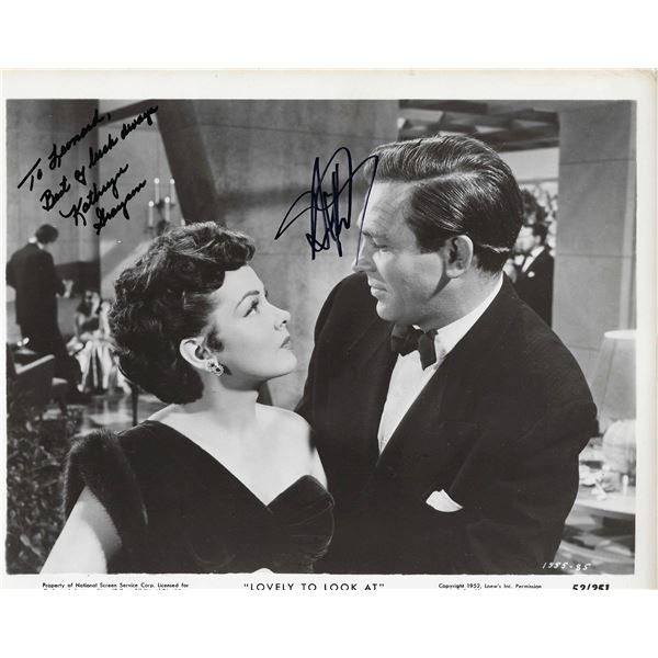 Lovely to Look At Kathryn Grayson and Howard Keel signed movie photo