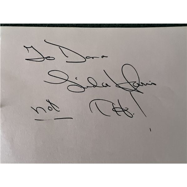 Planet of the Apes linda harris autograph