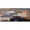 Image 3 : THREE BUTCHER KNIVES (ONE HENKL) AND THREE APRONES