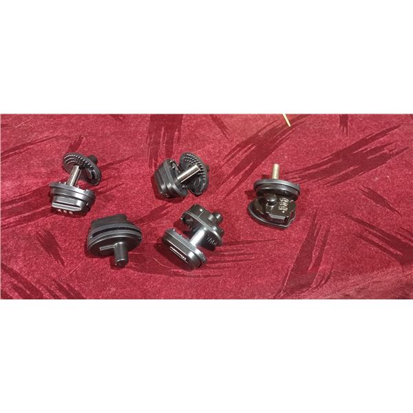 FIVE COMBINATION LOCKS