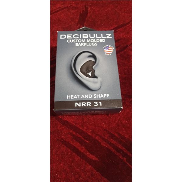 NEW DECIBULLZ SELF MOLDING NPR31 EARPLUGS