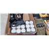 Image 2 : ASSORTED ITEMS: GLOVES, MATCHES, TEA CANDLES, AND OTHER
