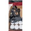 Image 3 : ASSORTED ITEMS: GLOVES, MATCHES, TEA CANDLES, AND OTHER