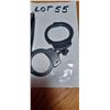Image 2 : BLACK HANDCUFFS COMES WITH TWO KEYS AND CUFF CASE