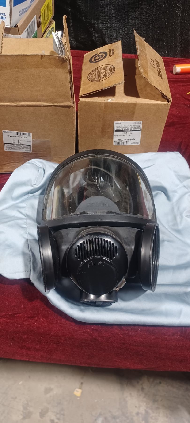 MSA GAS MASK - COMES WITH TWO MSA P100 CARTRIDGES