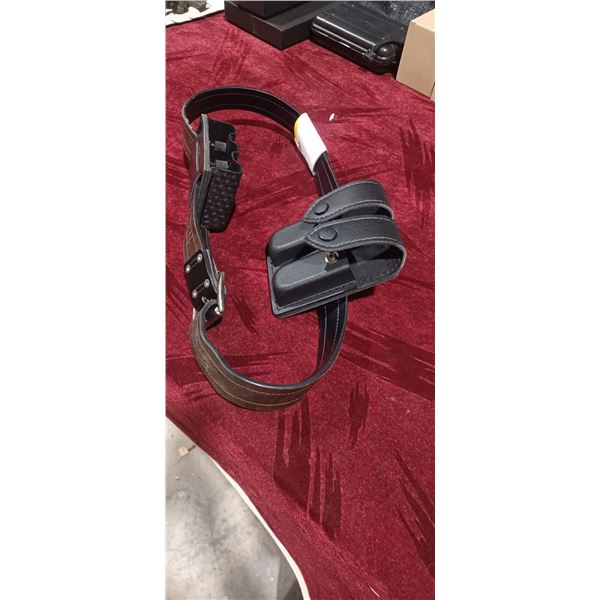 LEATHER BELT COMES WITH TWO MAG HOLDERS