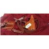 Image 1 : DARK BROWN LEATHER HOLSTER AND MAG HOLDER