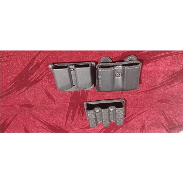 THREE MAG HOLDERS