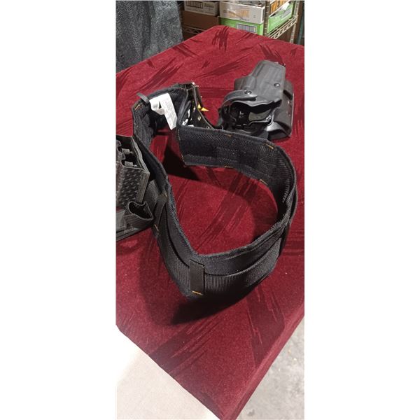 HEAVY DUTY BELT COMES WITH PVC HOLSTER AND 9MM MAG HOLDER