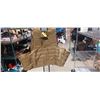 Image 3 : TAN TACTICAL BODY ARMOR CARRIER VEST COMES WITH BULLET PROOF PLATE COMPARTMENTS. PLATE SOLD SEPARAT