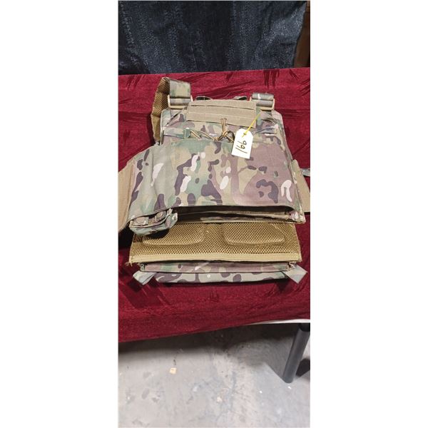 CAMO BODY ARMOUR TACTICAL VEST PLATE SOLD SEPARATE LOT 175 TO LOT 181