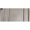 Image 3 : TWO BEIGE STORAGE BOXES 15 X 14 X 13"