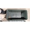 Image 4 : TWO BEIGE STORAGE BOXES 29 X 14 X 13"