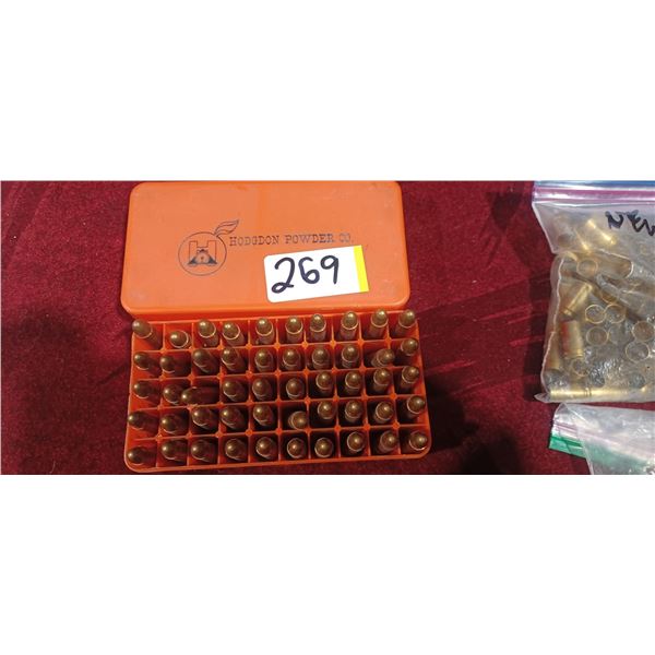 50 ROUNDS OF FACTORY .30CAL CARBINE AMMO IN CASE