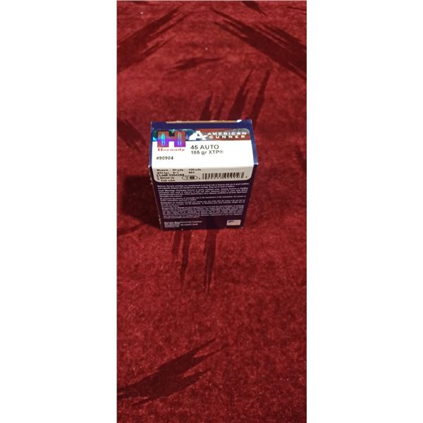 THREE BOXES OF .45AUTO 185GR XTP HORNADY (60 ROUNDS)