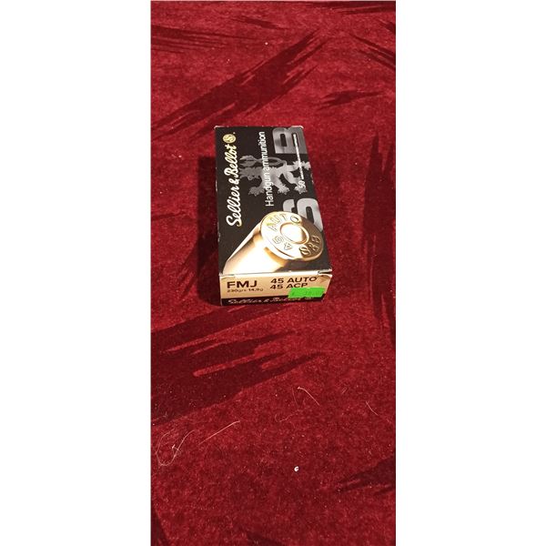 TWO BOXWS OF 45AUTO/ACP 230GR SELLIER AND BELLOTI (100 ROUNDS)