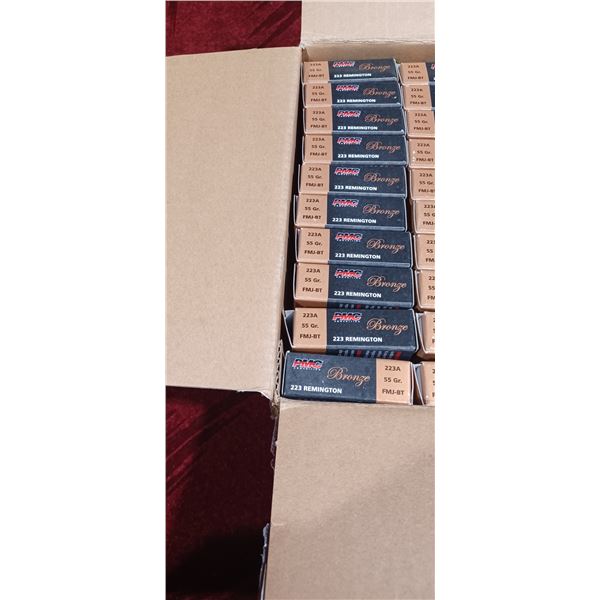 200 RNDS OF .223REM 55GR FMJ PMC (10 BOXES)