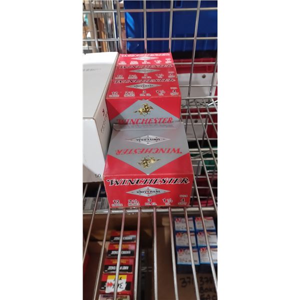 FOUR BOXES OF 12GA 2 3/4" #4 SHOT WINCHESTER