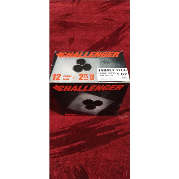 CHALLENGER 2 3/4" 12GA 1OZ SLUGS
