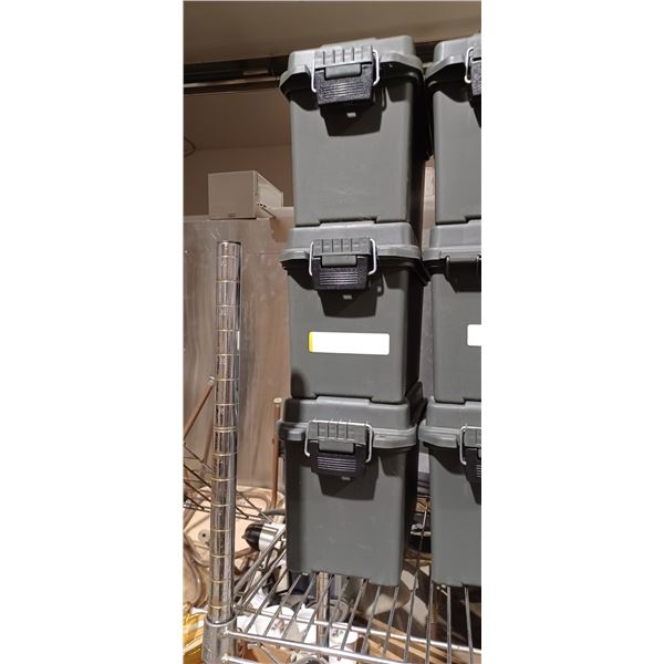 THREE PVC AMMO STORAGE BOXES - MEDIUM