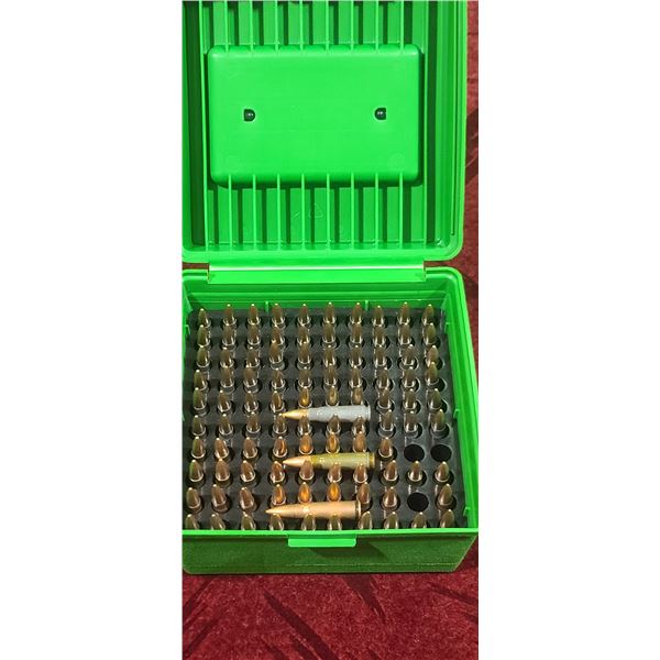 100 MIXED ROUNDS OF 7.62 X 39MM FMJ - 20 COPPER COLOURED STEEL - 19 GREEN STEEL AND 60 GREY STEEL