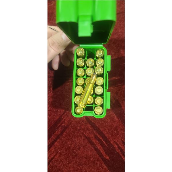 20 ROUNDS OF ROUND NOSE 7.62 X 39 GRAIN AND MAKE UNKNOWN - COMES WITH CASE GARD