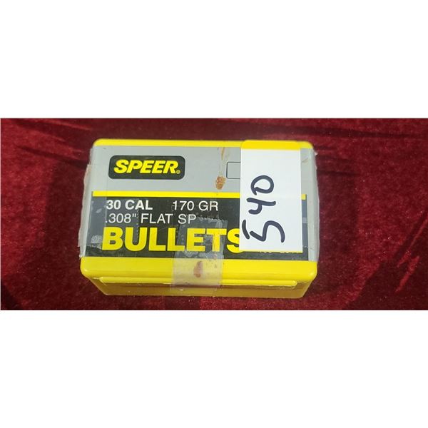 SPEER 30 CAL 170 GR BULLETS