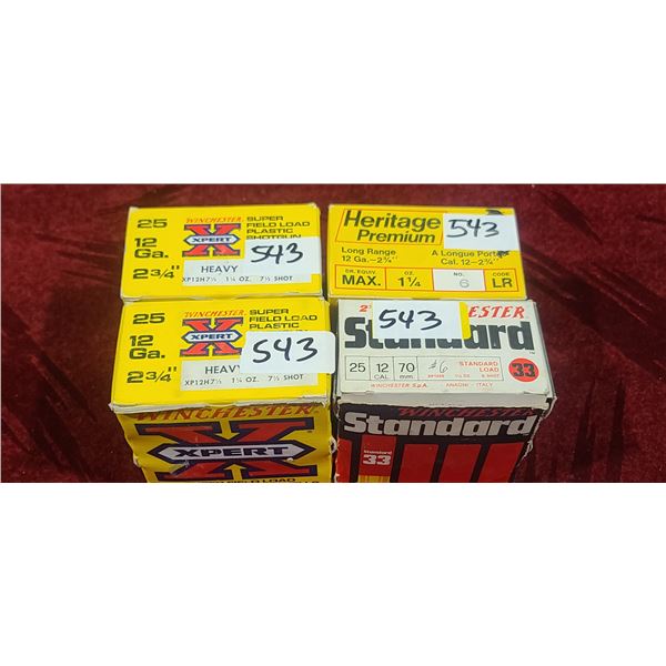 FOUR BOXES OF 12GA IN COLLECTABLE BOXES