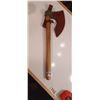 Image 1 : DAMASCUS AXE C/W WITH HEAVY LEATHER SHEATH