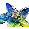 Image 6 : Star of David Pendant Featuring Floating Diamonds 14K