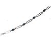 Image 11 : Modified Paper Clip Link Blue Sapphire Bracelet