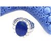 Image 10 : Man's Denim Lapis Ring in Sterling Silver