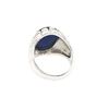 Image 5 : Man's Denim Lapis Ring in Sterling Silver