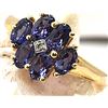 Image 10 : Adorable Purple Tourmaline Flower Ring with Diamond