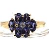 Image 4 : Adorable Purple Tourmaline Flower Ring with Diamond