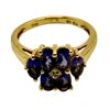 Image 9 : Adorable Purple Tourmaline Flower Ring with Diamond