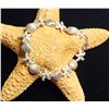 Image 1 : Sterling Silver Nautical Seashell Bracelet 8"