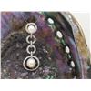 Image 10 : Concentric Circles Drop Pendant with Diamonds and Pearls