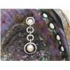 Image 7 : Concentric Circles Drop Pendant with Diamonds and Pearls