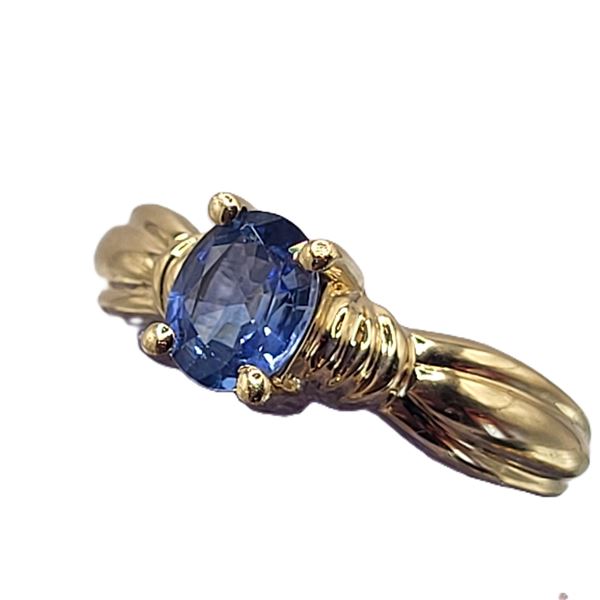 Clyde Duneier Clear Light Blue Sapphire Ring