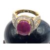 Image 11 : Large Ruby and Diamond Swirl Ring
