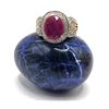 Image 8 : Large Ruby and Diamond Swirl Ring