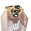 Image 4 : Mesmerizing, Genuine Purple Spinel 3-Stone Ring