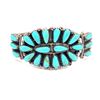 Image 1 : P. Jones Navajo Petit Point Turquoise Cuff .925